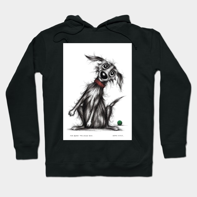 Mr Bark the noisy dog Hoodie by Keith Mills
